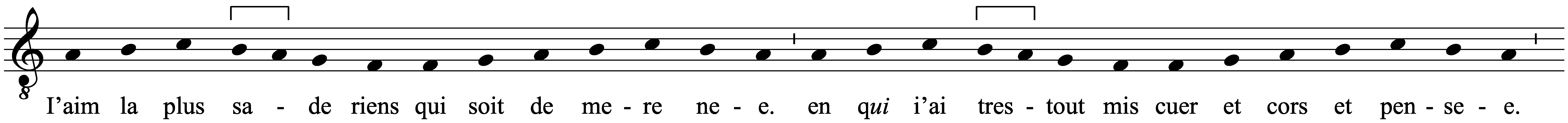Work musical notation
